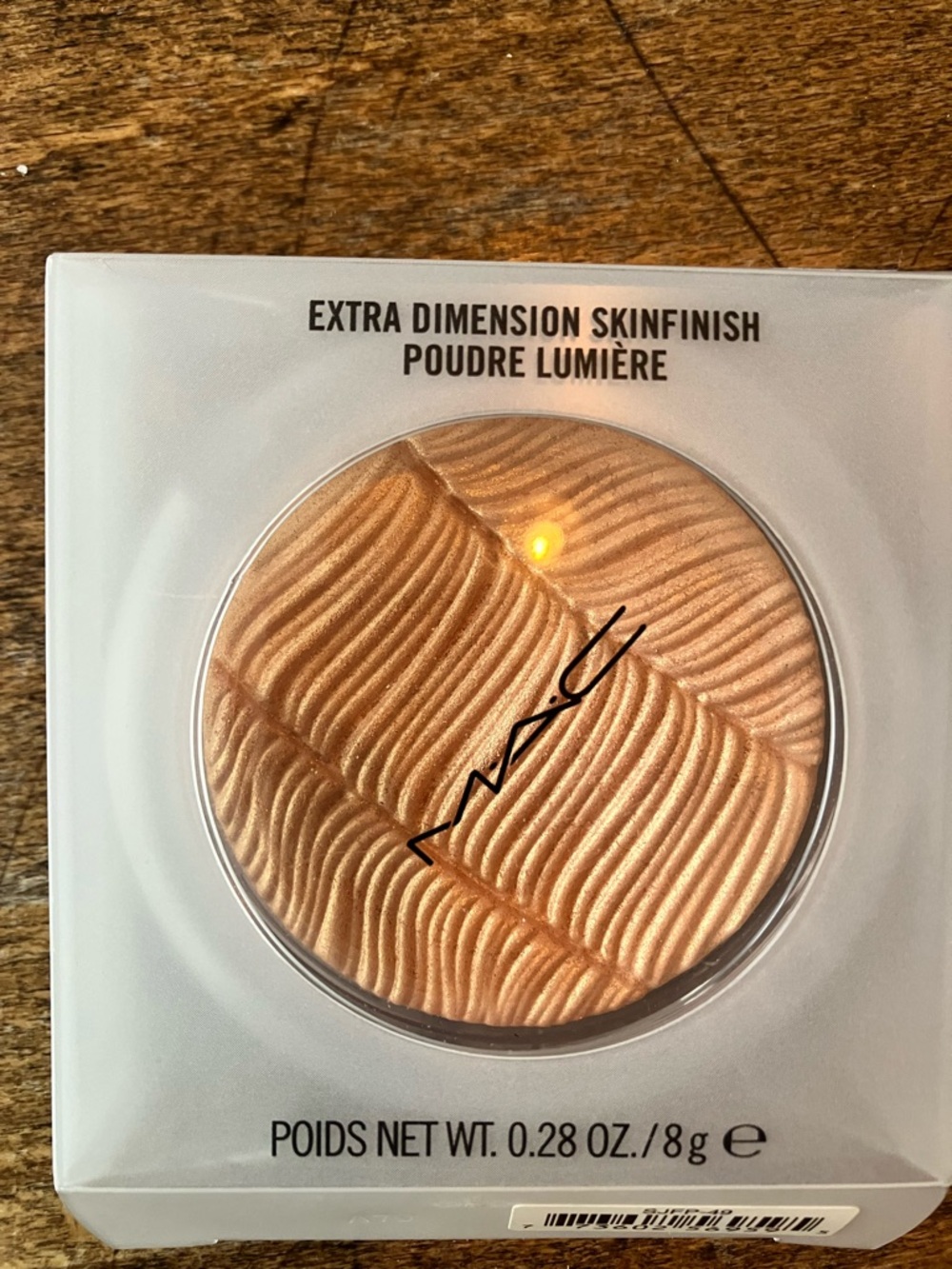 NIB new MAC Cosmetics extra dimension skin finish highlighter blush gold whimsy - Picture 2 of 4